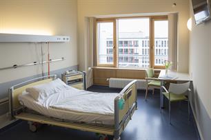 Patientenzimmer mit Bett