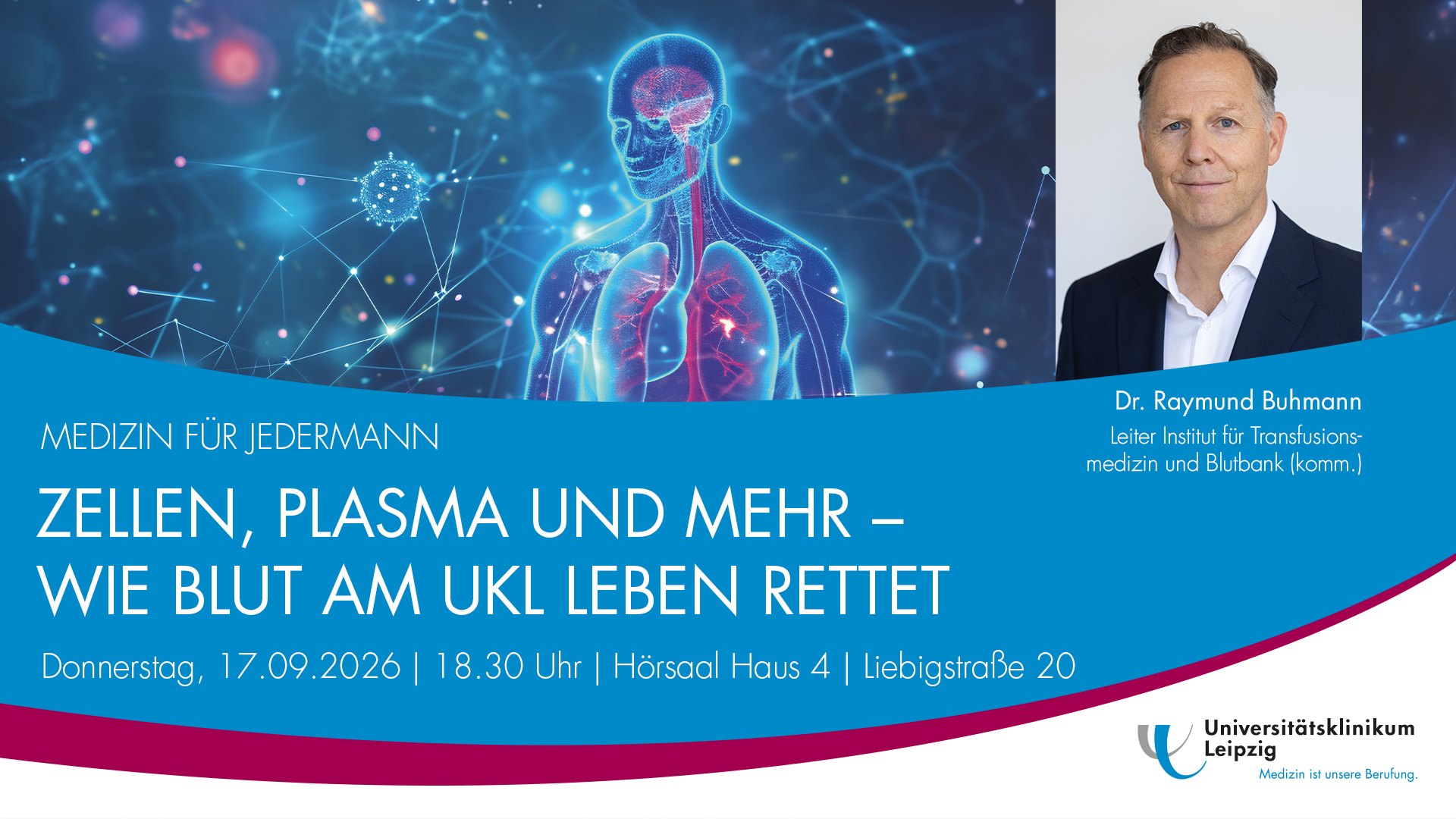 Vortragsreihe "Medizin für Jedermann" am 17. September