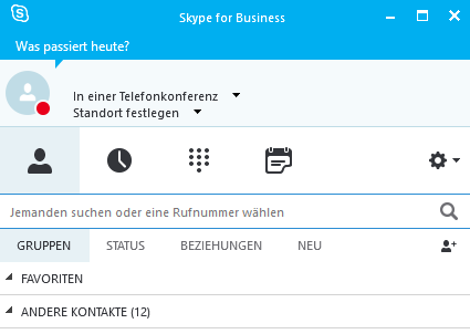 Skype-Telefonkonferenz-Status.