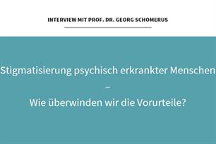Podcast "Heile Welt" mit <br> Prof. Dr. Georg Schomerus