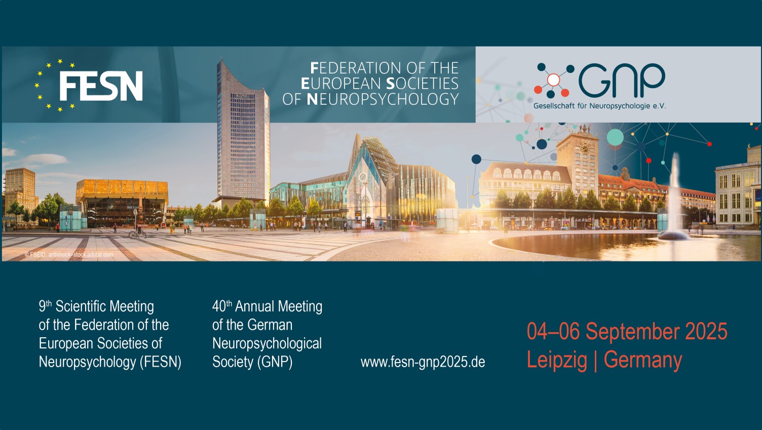 Congress der Federation of European Societies of Neuropsychology und 40. GNP Jahrestagung im September in Leipzig