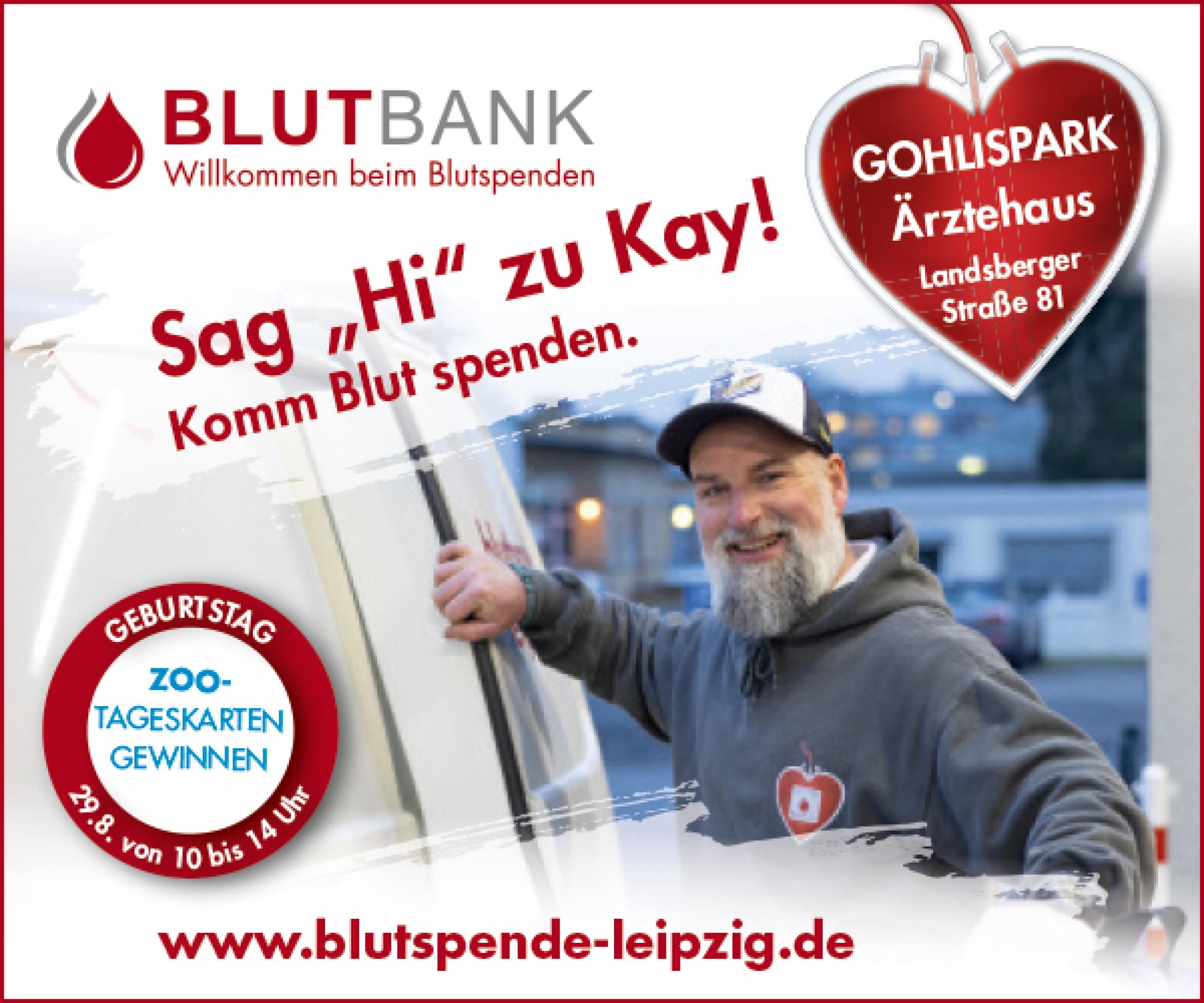 UKL-Blutbank feiert 11 Jahre Blutspende im GohlisPark: Am 29. August sind Blutspendewillige und Interessierte herzlich willkommen.