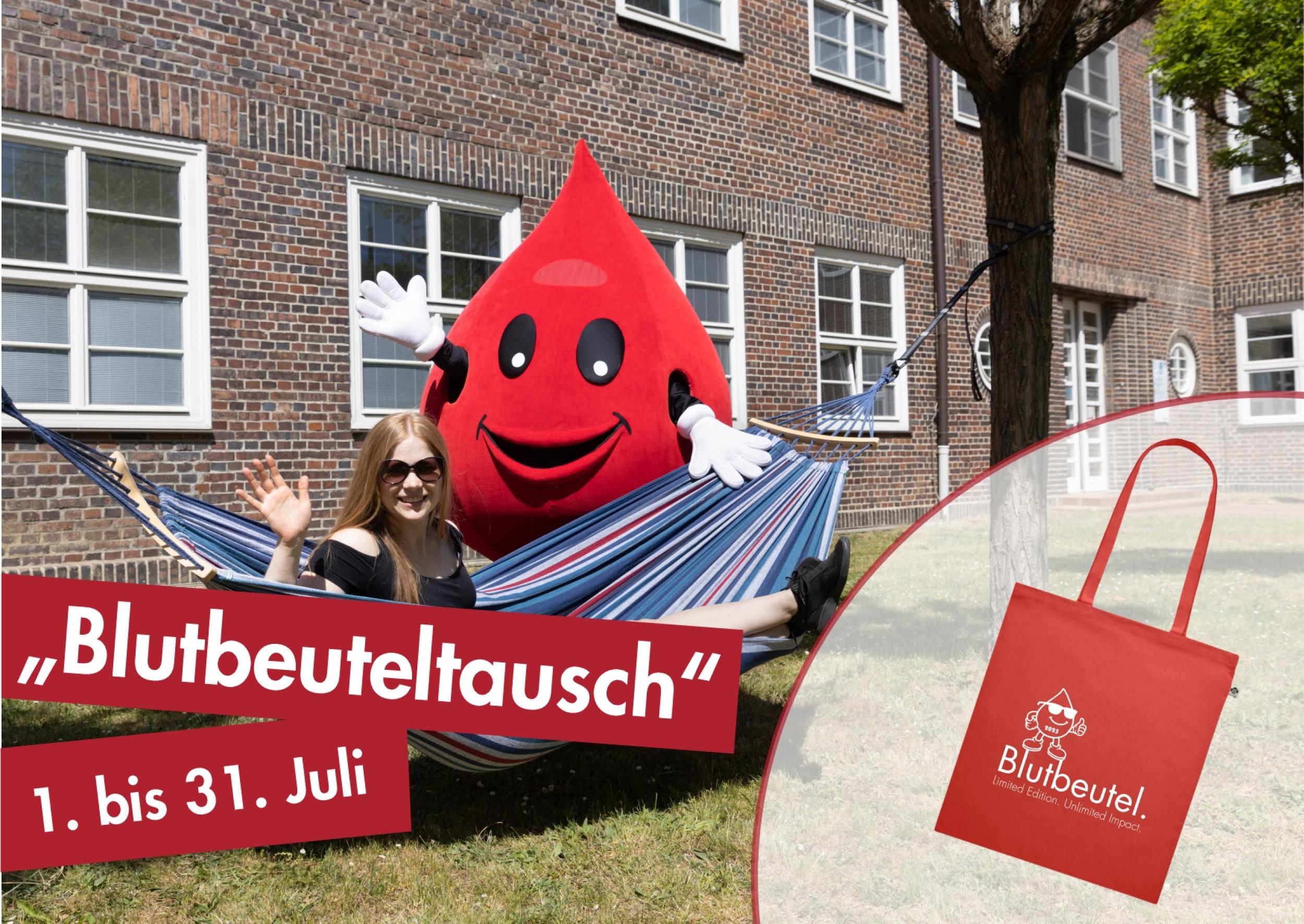 Unterstützung während der Sommerferien: Blut am UKL spenden, Neuspender:in werben und einen von 500 besonderen "Blutbeuteln" erhalten!