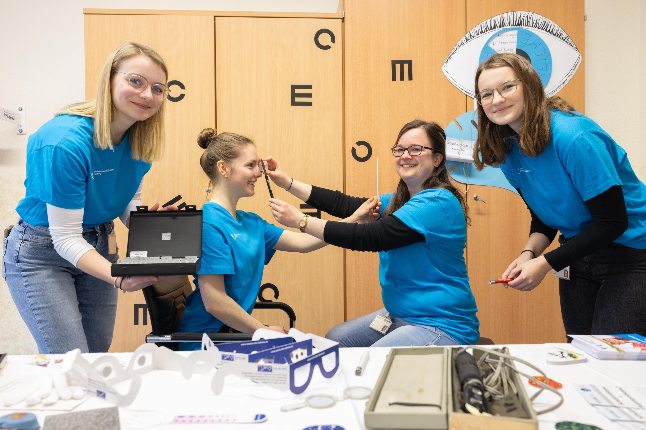 Auch die Vertreter:innen der Ausbildung „Orthoptik“ sind am 14. März für Gespräche vor Ort.