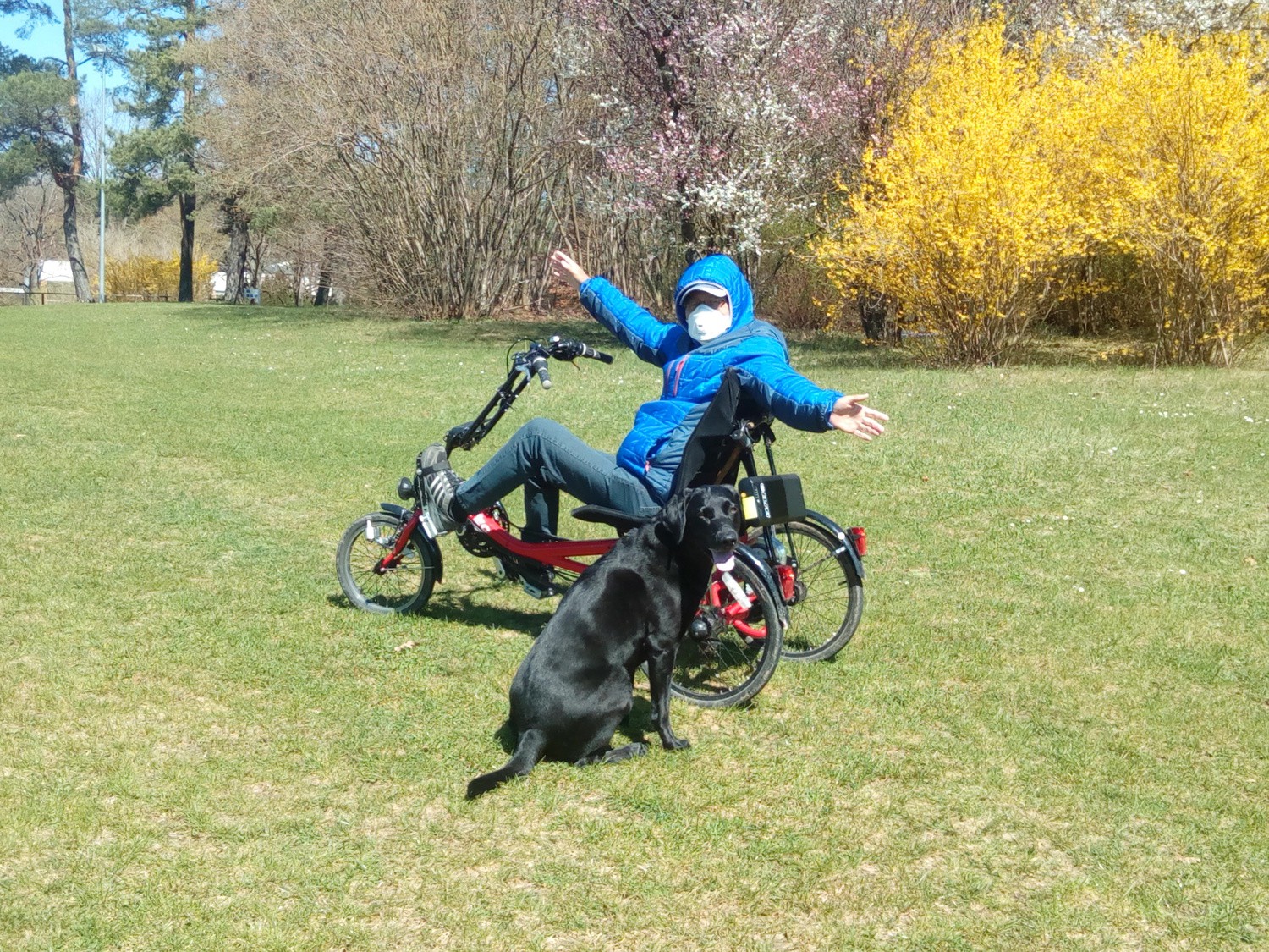 Renè Rehwagen kann nach seiner Stammzelltransplantation am UKL jetzt wieder mit dem Hund spazieren gehen.
