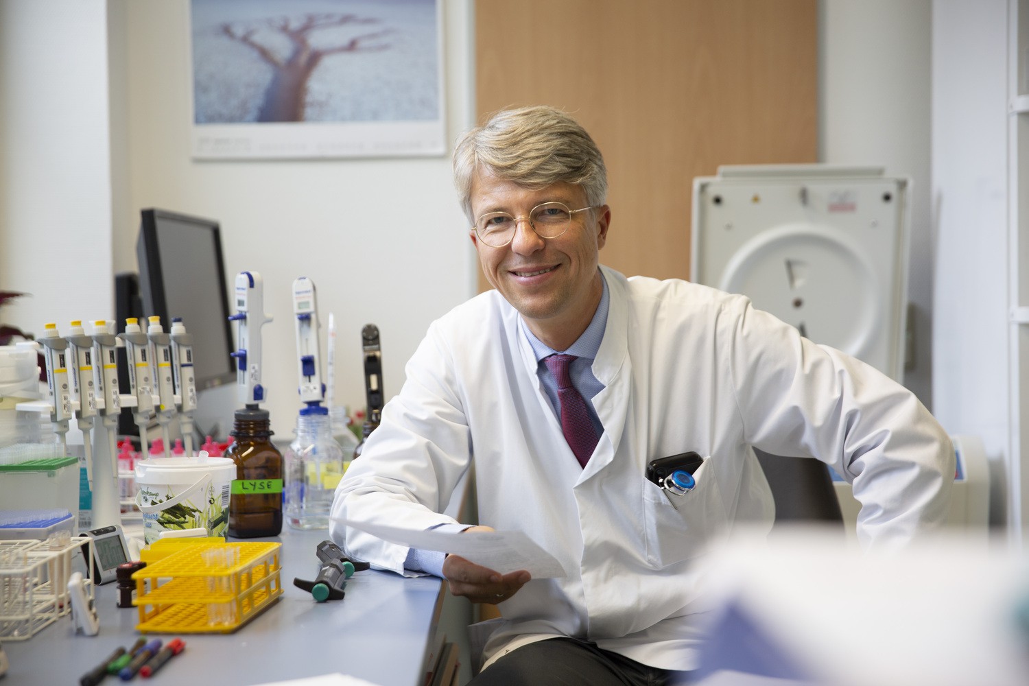Prof. Uwe Platzbecker, Leiter des Bereichs für Hämatologie und Zelltherapie, und weitere Experten informieren die Teilnehmer des Patiententages über modernste Therapien für die verschiedenen Blutkrebserkrankungen.