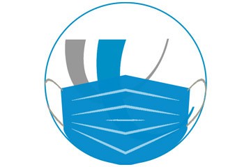 Das Logo des UKL "trägt" einen Mund-Nasen-Schutz.