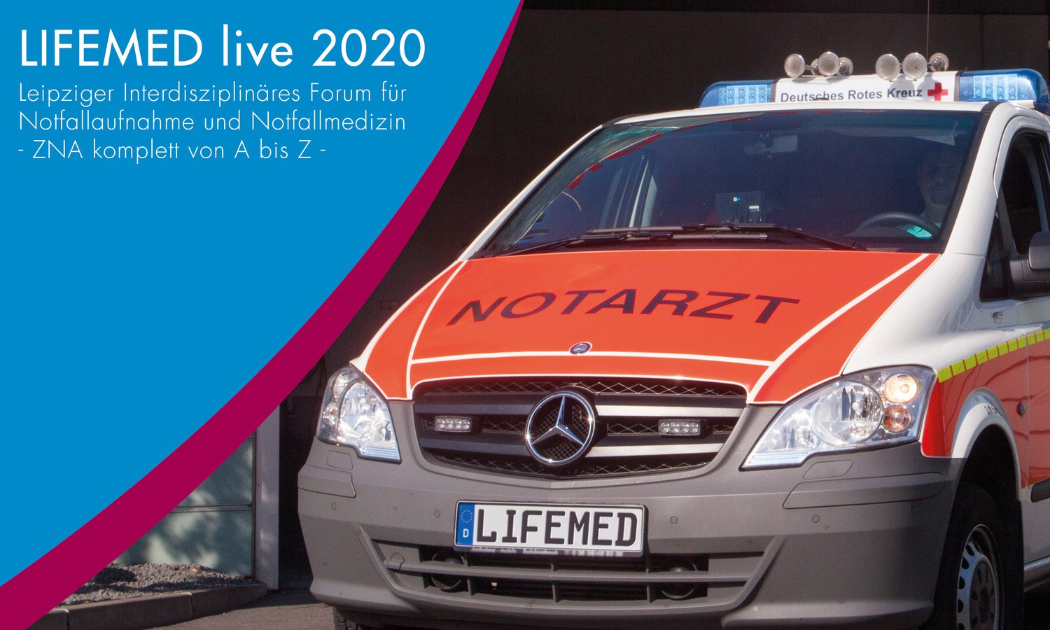 LIFEMED 2020 - Das Leipziger Interdisziplinäre Forum für Notfallaufnahmen und Notfallmedizin findet in diesem Jahr nur via Internet statt.
