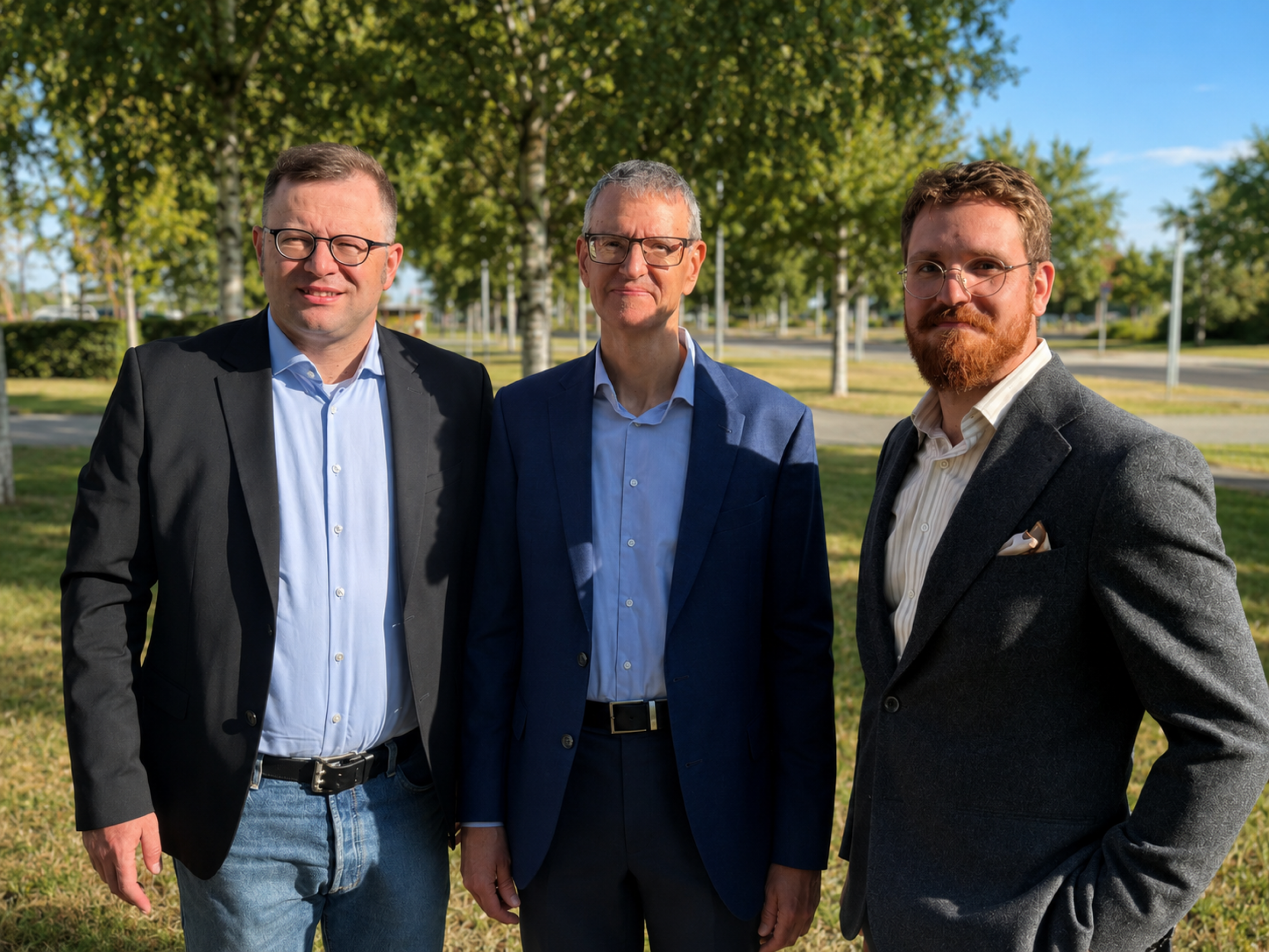 Die Studienleitung der PVI-SHAM-AF-Studie (von links nach rechts): Prof. Dr. Rolf Wachter, Universitätsklinikum Leipzig / Universität Leipzig (Studienleiter), Prof. Dr. Nikolaos Dagres, Deutsches Herzzentrum der Charité Berlin (Co-Studienleiter), Patrick Haag, Herzzentrum Leipzig (Studienkoordinator).