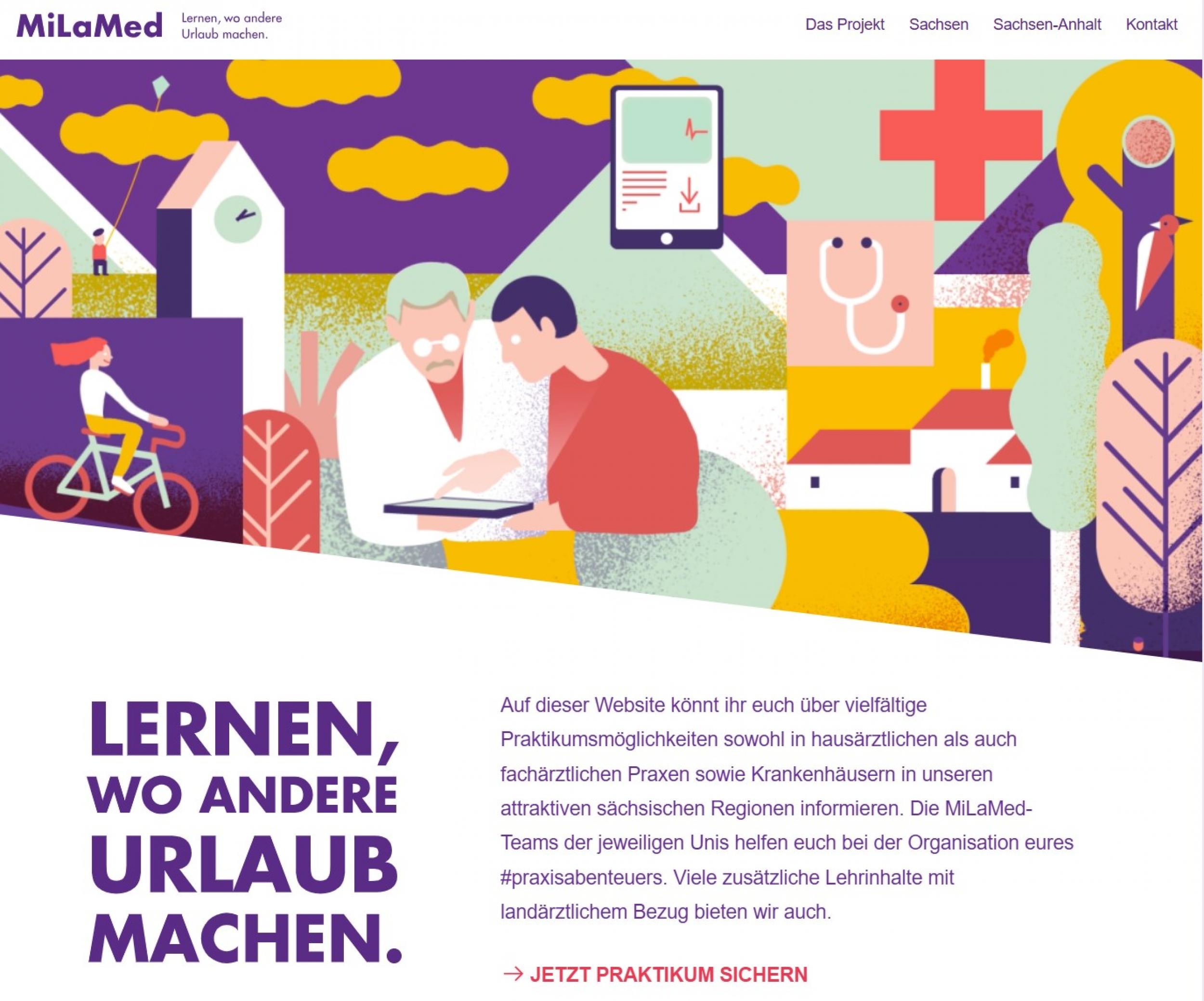 Das Lehrprojekt der Medizinischen Fakultät wirbt mit dem Motto: Lernen, wo andere Urlaub machen.